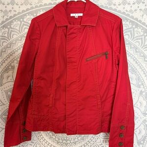 CAbi Red Utility Jacket for Women MISSING BELT